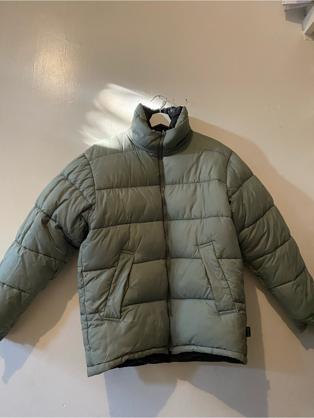 SPIEWAK Men's Reversible Down
Puffer Jacket Full Zip Stand-Up
Green/Black
